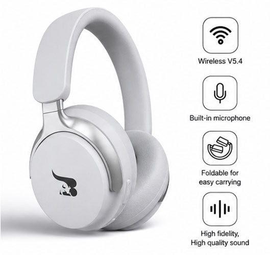 BUFF THUNDERA Wireless Noise Cancelling Kopfhörer-Weiß