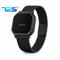 Smart Ring mit Touch-Display | Magnetisches Metallring | QWatch Pro | Schwarz