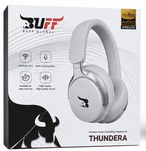 BUFF THUNDERA Wireless Noise Cancelling Kopfhörer-Weiß