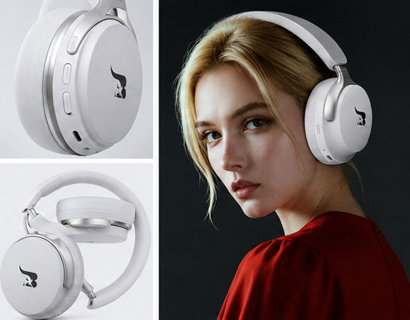 BUFF THUNDERA Wireless Noise Cancelling Kopfhörer-Weiß