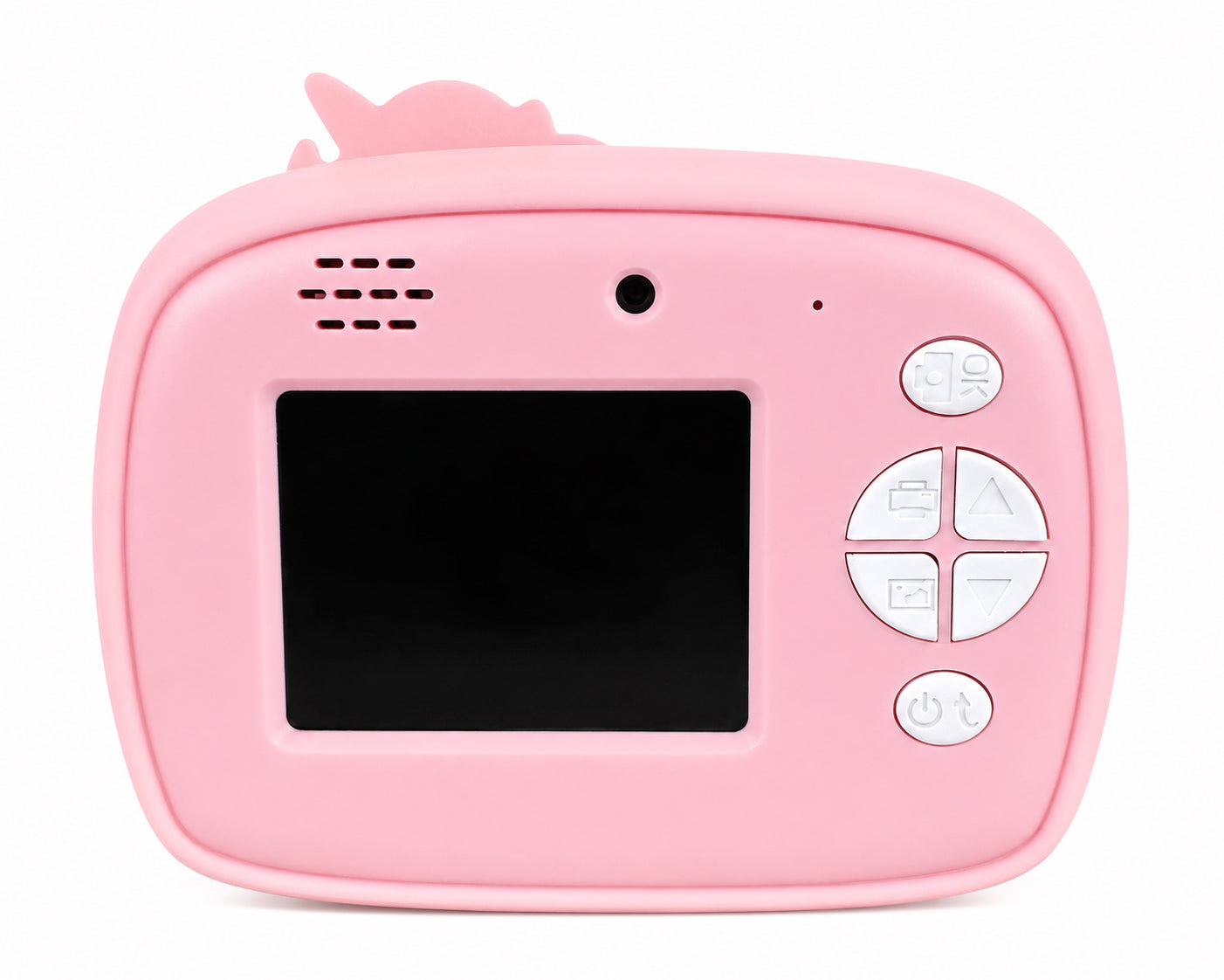 Kinder Sofortbildkamera mit Einhorn Motiv I Digitale Kamera mit Thermodruck, USB-C, 2 Zoll Anzeige, Rosa
