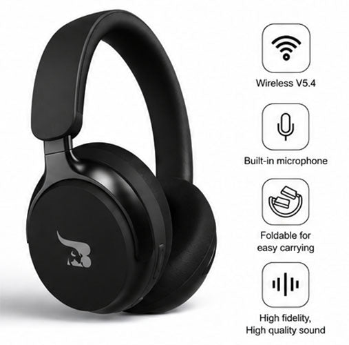 BUFF THUNDERA Wireless Noise Cancelling Kopfhörer-Schwarz