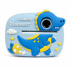 Kinderkamera mit Sofortdruck Dinosaurier Kamera Foto Video Spiele MP3 Blau