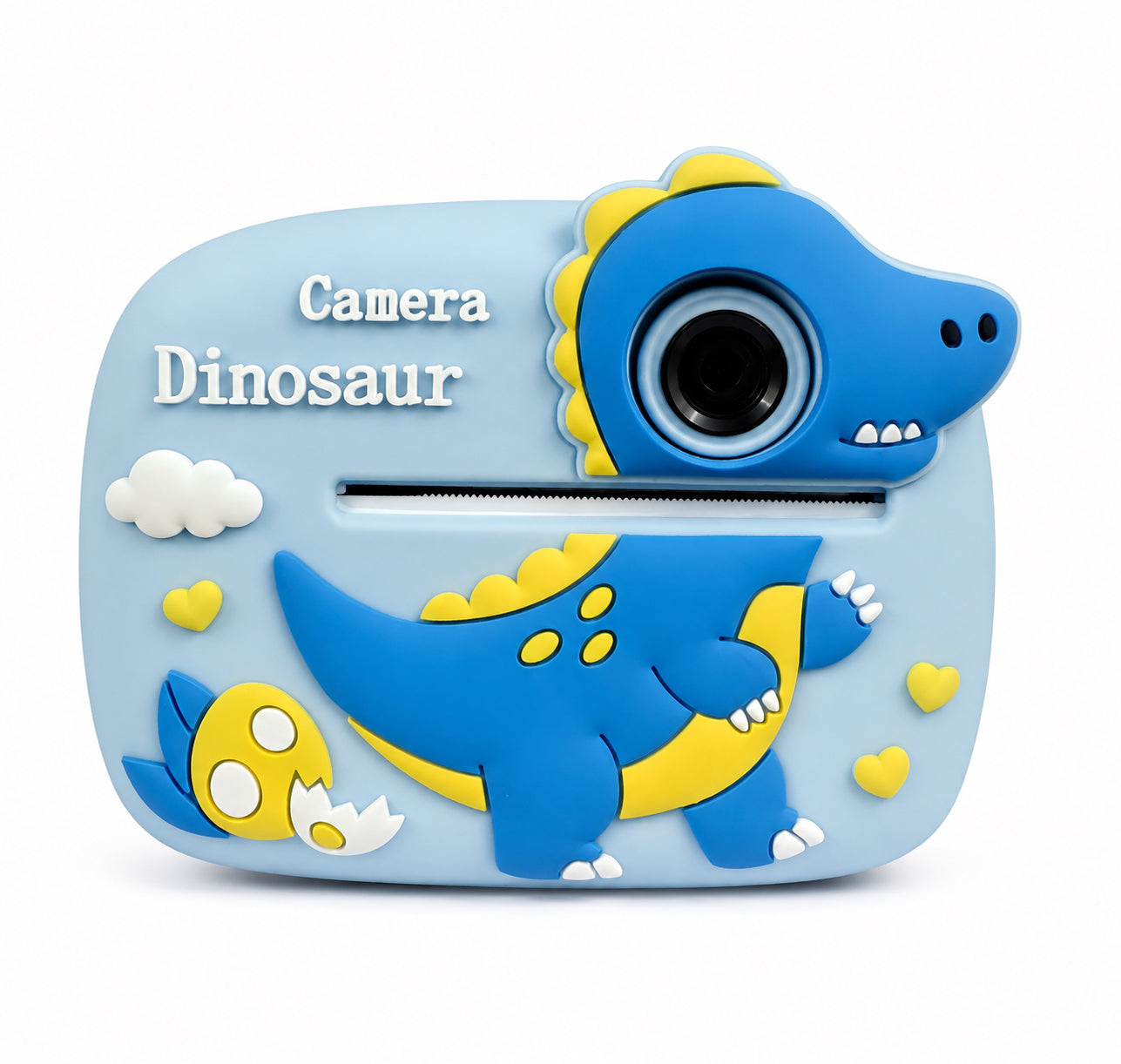 Kinderkamera mit Sofortdruck Dinosaurier Kamera Foto Video Spiele MP3 Blau