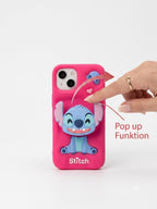 3D Stitch Silikon Handyhülle für Iphone 13 / 14 / 15, PINK