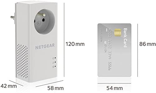 Netgear PLP1000 PowerLINE 2er Set Adapter bis zu 1000 MBit/s (französischer Stecker, nur für Frankreich geeignet)