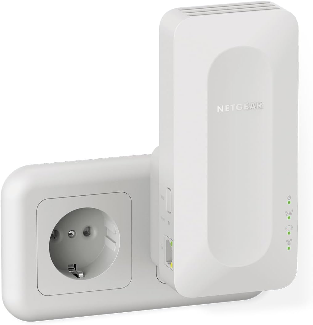 NETGEAR WiFi6 Mesh Repeater (EAX17) Add up to 140 m² and Over 20 Devices with AX3000 Dual Band Wireless Signal Booster and Repeater (max 3.0 Gbps) WPA Security & Smart Roaming