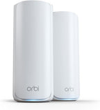 NETGEAR Orbi 770 Serie Tri-Band WiFi 7 Mesh-Netzwerksystem (RBE772) – Router + 1 Satellit-Repeater, Sicherheitsfunktionen, bis zu 11 Gbit/s, Abdeckung bis 360 m2, 100 Geräte, 2,5 GB Internetanschluss