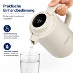 PHILIPS AWP2620 – Thermoskanne mit LED-Temperaturanzeige, 1,5 Liter