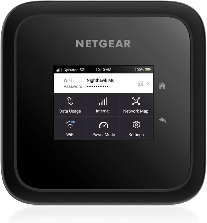 NETGEAR Nighthawk M6 (MR6150), 5G Router Sim-Karte WiFi 6, Tragbarer 5G LTE Modem Router, Mobiler WLAN Sim Karten Router für zu Hause, 4G/5G Hotspot, Ultraschnell, bis zu 2.5 GBit/s