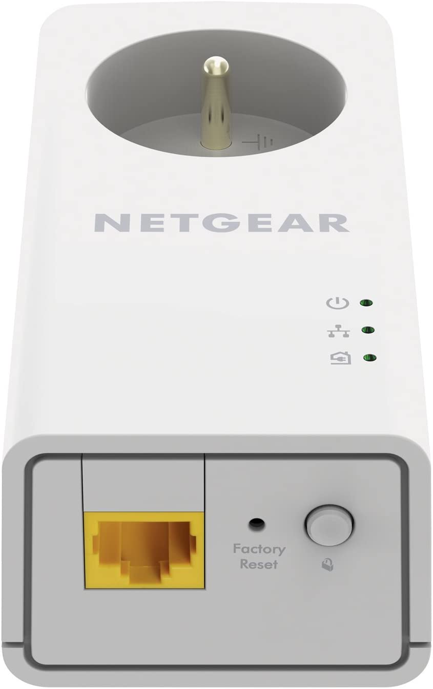 Netgear PLP1000 PowerLINE 2er Set Adapter bis zu 1000 MBit/s (französischer Stecker, nur für Frankreich geeignet)