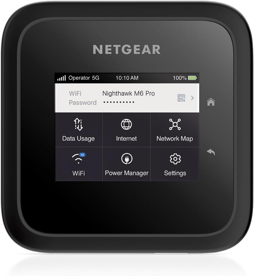 NETGEAR Nighthawk M6 Pro (MR6450) | 5G Router Sim-Karte WiFi 6E | LTE | Modem | Mobiler Hotspot| Ultraschneller, bis zu 4 GBit/s, Verbindung von bis zu 32 Geräten