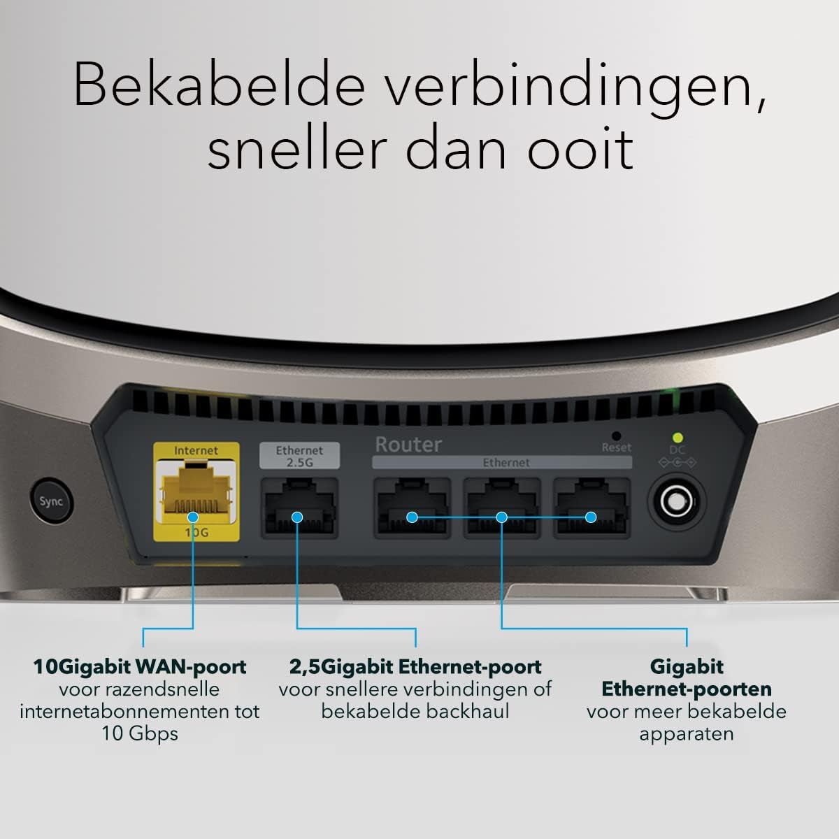NETGEAR Orbi Quad-Band WiFi 6E Mesh System (RBKE962)