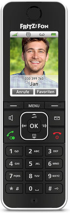 AVM FRITZ!Fon C6 Black DECT-Komforttelefon (hochwertiges Farbdisplay, HD-Telefonie, Internet-/Komfortdienste, Steuerung Fritz!Box-Funktionen) schwarz, Gebraucht - Gut