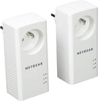 Netgear PLP1000 PowerLINE 2er Set Adapter bis zu 1000 MBit/s (französischer Stecker, nur für Frankreich geeignet)