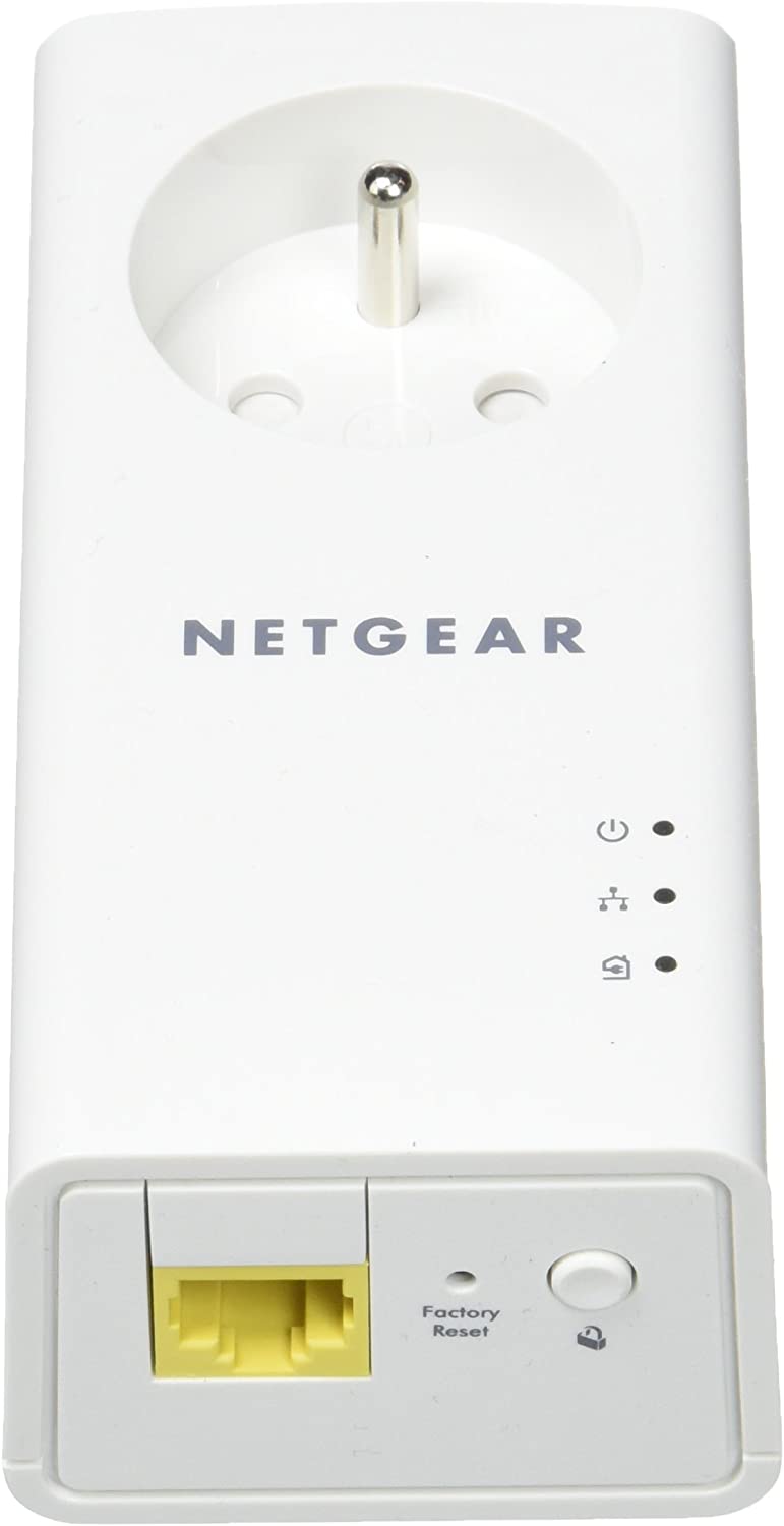 Netgear PLP1000 PowerLINE 2er Set Adapter bis zu 1000 MBit/s (französischer Stecker, nur für Frankreich geeignet)