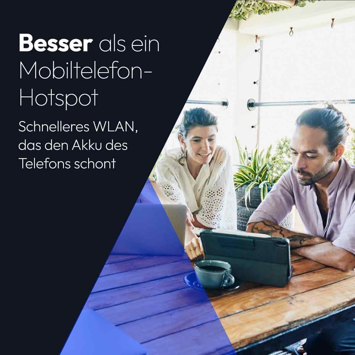 NETGEAR Nighthawk M7 (MH7150) | Mobiler 5G Router mit SIM-Karte & eSIM | Tragbarer WiFi-Hotspot mit physischem SIM-Slot kompatibel mit jedem Anbieter. | 5G/4G/LTE | WiFi 7 | bis zu 3,6 Gbit/s
