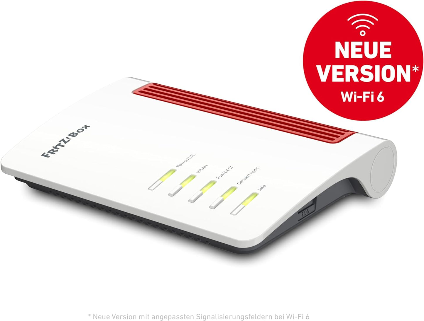 AVM FRITZ!Box 7530 AX WI-FI 6 Router (DSL/VDSL,1.800 MBit/s (5GHz)&600 MBit/s (2,4 GHz),bis zu 300 MBit/s mit VDSL-Supervectoring 35b,WLAN Mesh, DECT-Basis, geeignet für Deutschland)