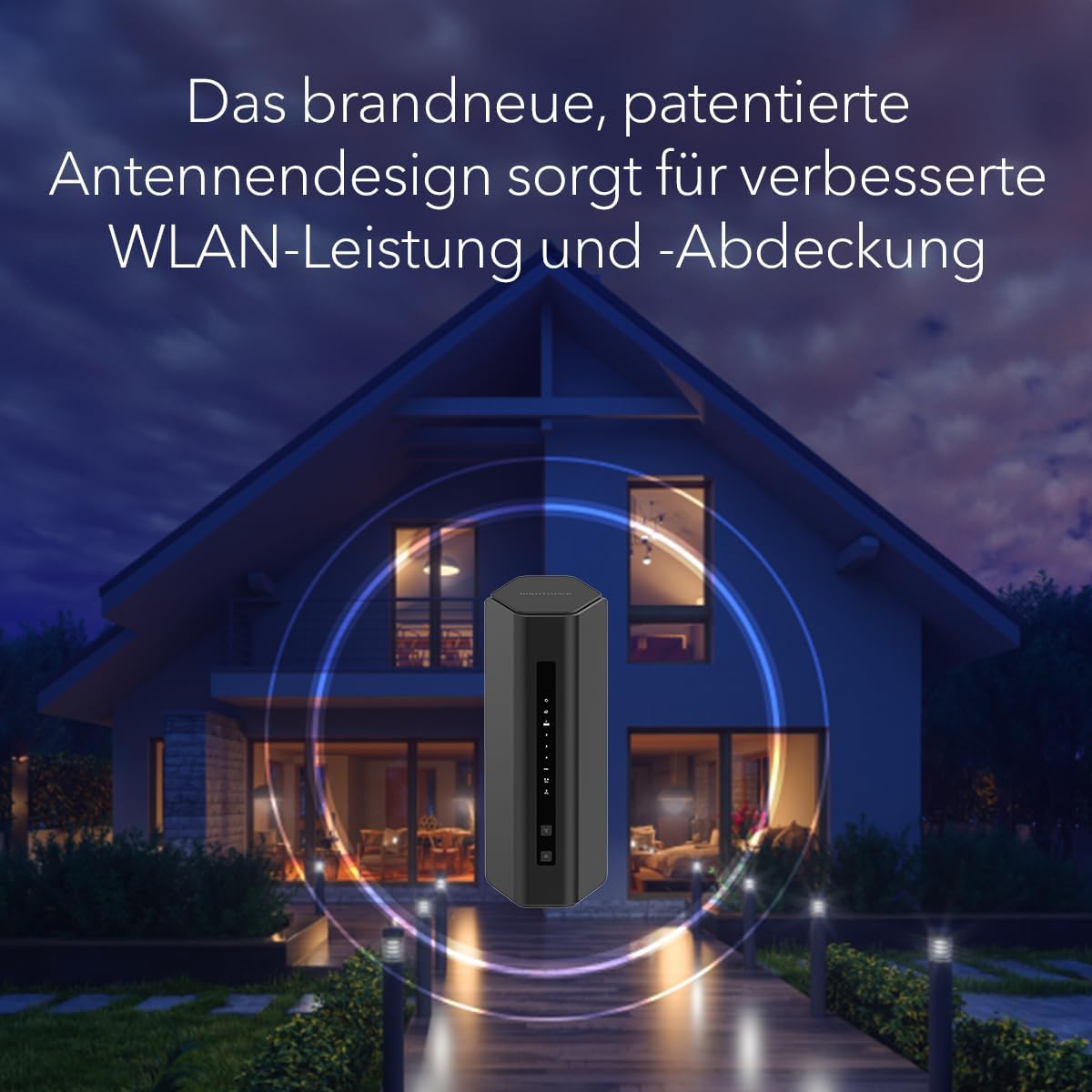 NETGEAR Nighthawk Dual-Band WiFi 7 Router (RS200) – Sicherheitsfunktionen, BE6500 WLAN-Geschwindigkeit (bis zu 6,5 Gbit/s) – deckt bis zu 185 m2, 80 Geräte ab – 2,5 GB Internetanschluss- Gebraucht- Wie Neu