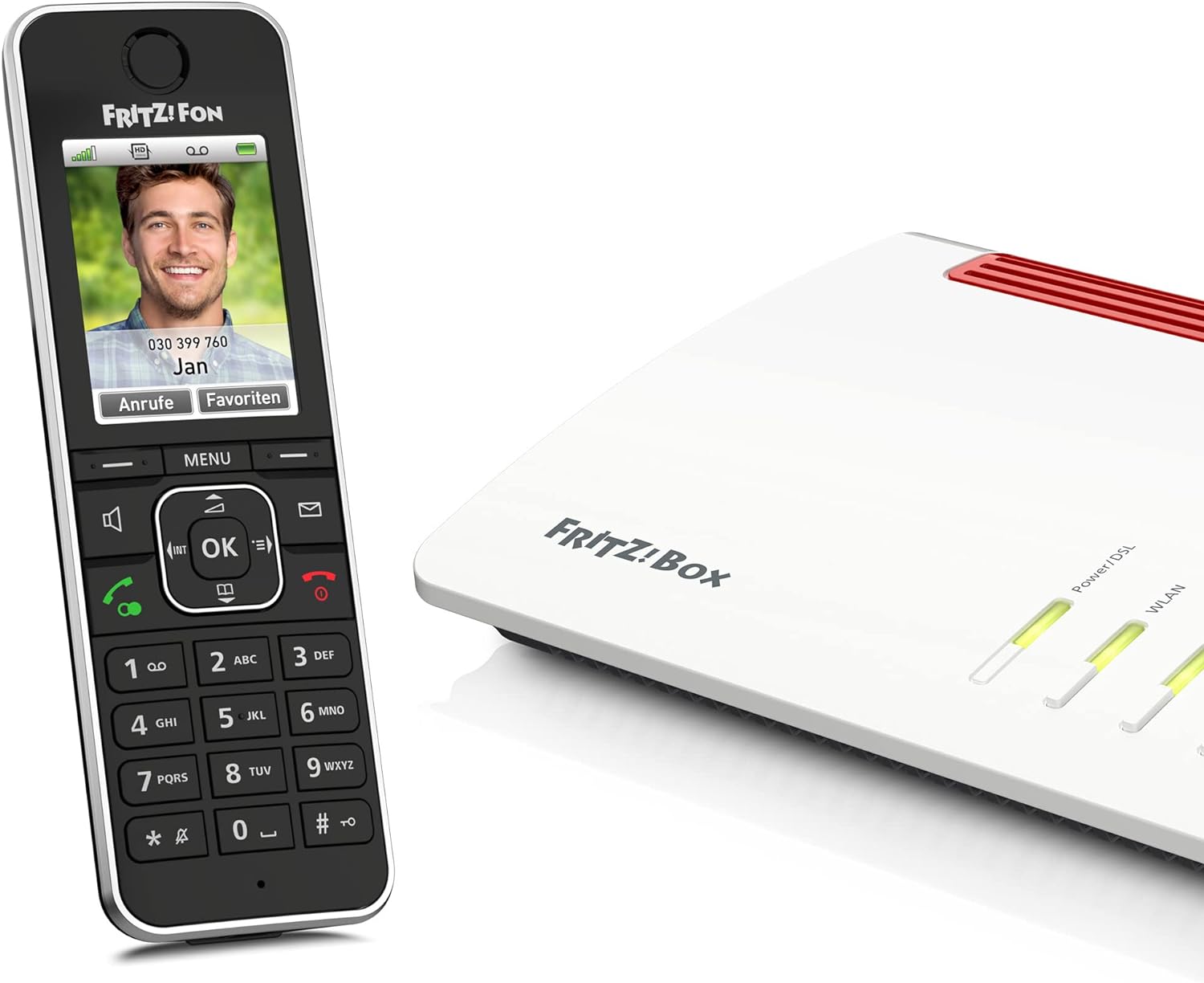 AVM FRITZ!Fon C6 Black DECT-Komforttelefon (hochwertiges Farbdisplay, HD-Telefonie, Internet-/Komfortdienste, Steuerung Fritz!Box-Funktionen) schwarz, Gebraucht - Gut