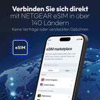 NETGEAR Nighthawk M7 (MH7150) | Mobiler 5G Router mit SIM-Karte & eSIM | Tragbarer WiFi-Hotspot mit physischem SIM-Slot kompatibel mit jedem Anbieter. | 5G/4G/LTE | WiFi 7 | bis zu 3,6 Gbit/s