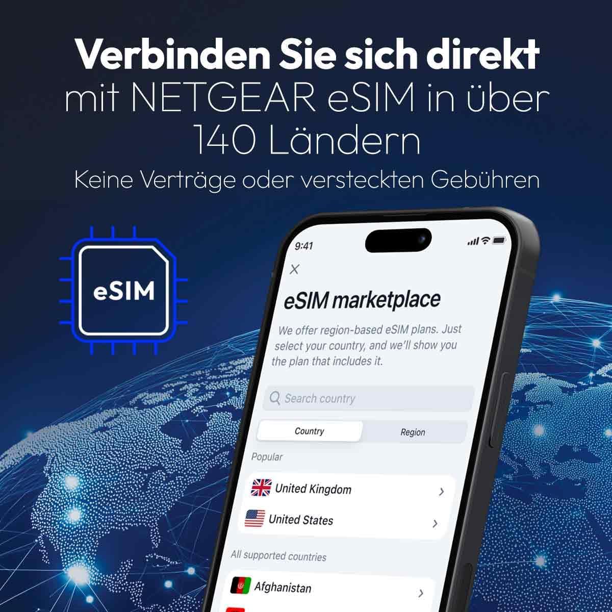 NETGEAR Nighthawk M7 (MH7150) | Mobiler 5G Router mit SIM-Karte & eSIM | Tragbarer WiFi-Hotspot mit physischem SIM-Slot kompatibel mit jedem Anbieter. | 5G/4G/LTE | WiFi 7 | bis zu 3,6 Gbit/s