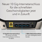 NETGEAR Orbi WiFi 6 Mesh WLAN System (RBK862S) | Triband Mesh, Router mit 1 Satelliten-Repeater, Abdeckung von bis zu 360 m² und 100 Geräten, Armor Abonnement, AX6000 (bis zu 6 GBit/s)