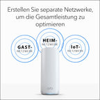 NETGEAR Orbi 770 Serie Tri-Band WiFi 7 Mesh-Netzwerksystem (RBE772) – Router + 1 Satellit-Repeater, Sicherheitsfunktionen, bis zu 11 Gbit/s, Abdeckung bis 360 m2, 100 Geräte, 2,5 GB Internetanschluss