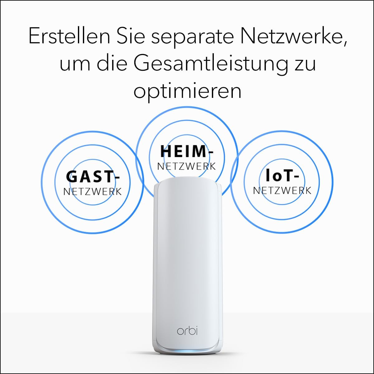 NETGEAR Orbi 770 Serie Tri-Band WiFi 7 Mesh-Netzwerksystem (RBE772) – Router + 1 Satellit-Repeater, Sicherheitsfunktionen, bis zu 11 Gbit/s, Abdeckung bis 360 m2, 100 Geräte, 2,5 GB Internetanschluss