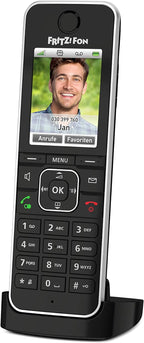 AVM FRITZ!Fon C6 Black DECT-Komforttelefon (hochwertiges Farbdisplay, HD-Telefonie, Internet-/Komfortdienste, Steuerung Fritz!Box-Funktionen) schwarz, Gebraucht - Gut