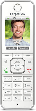 AVM FRITZ!Fon C6 DECT-Komforttelefon (hochwertiges Farbdisplay, HD-Telefonie, Internet-/Komfortdienste, Steuerung FRITZ!Box-Funktionen) weiß, Gebraucht - Gut