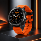 AMAYA ASW-10 Smartwatch AMOLED 1,43" Bluetooth Anrufe Fitnessuhr IP68 Orange