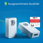 devolo Magic 2 WiFi next Starter Kit, WLAN Powerline Adapter -bis 2.400 Mbit/s, Mesh WLAN, WLAN Steckdose, 2x Gigabit LAN Anschluss, dLAN 2.0, weiß- Gebraucht - Wie Neu