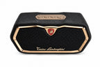 Tonino Lamborghini TL89 SURGE Luxus Bluetooth Lautsprecher 360 Grad Sound,Nappa Leder,  Schwarz