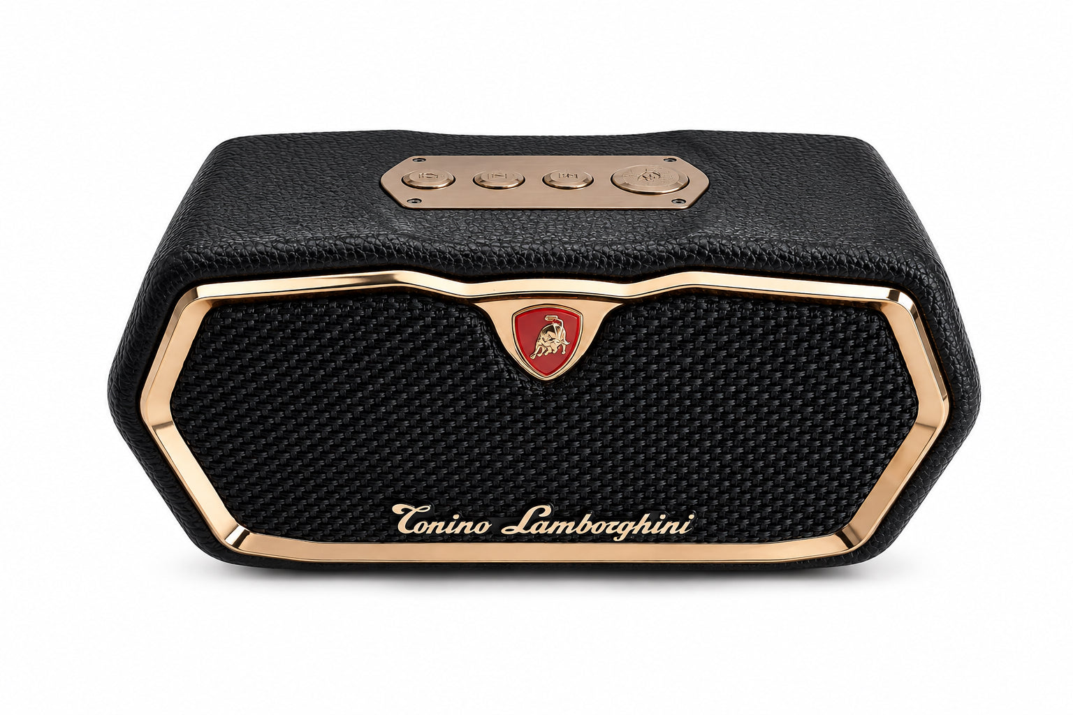 Tonino Lamborghini TL89 SURGE Luxus Bluetooth Lautsprecher 360 Grad Sound,Nappa Leder,  Schwarz