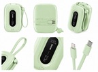 KINKONG WEKOME WP-107 Powerbank 10.000mAh 22,5W Schnellladen USB-C + Ladekabel – Grün
