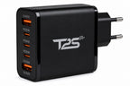 T2S 140W Schnellladegerät USB / USB-C - 5 Port Fast Charger