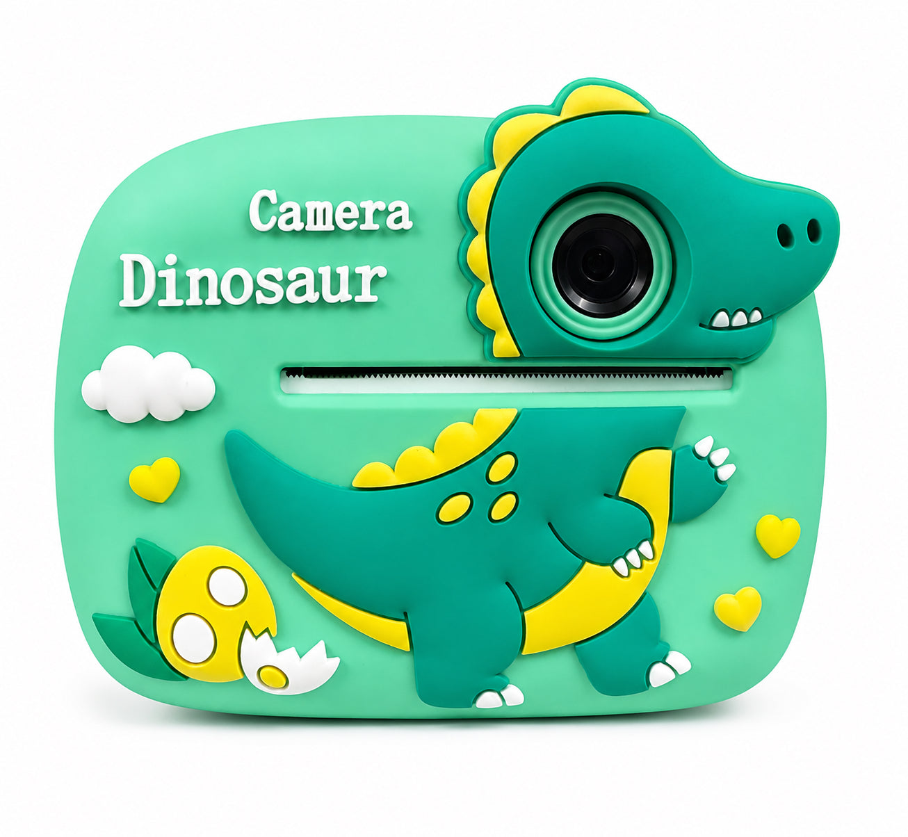 Kinderkamera mit Sofortdruck Dinosaurier Kamera Foto Video Spiele MP3 Grün