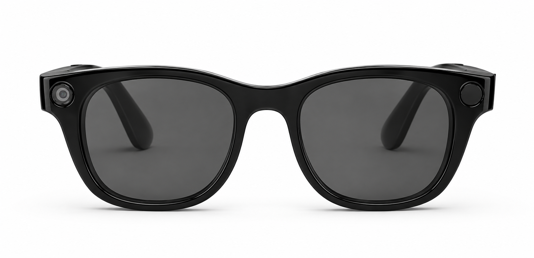 AI Smart Glasses 12MP Kamera | KI Übersetzer App | Bluetooth Audio | Touch Control | UV400 | 2 Wechselgläser