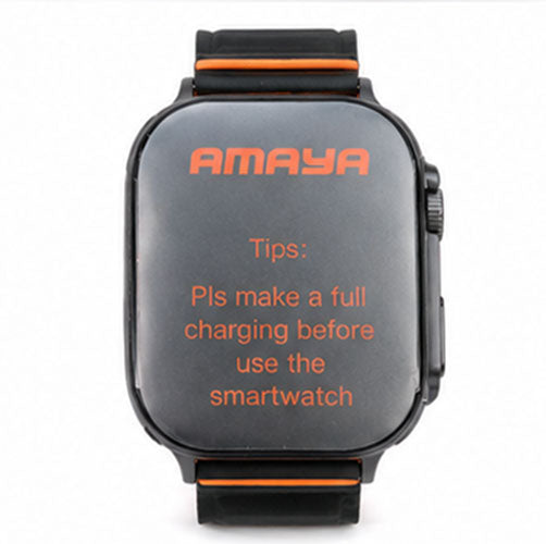 AMAYA Watch Lite ASW-07 Smartwatch mit 2,01” Super AMOLED Display | Bluetooth-Anrufe | IP68 Wasserdicht | 100 Sportmodi | Herzfrequenz & SpO₂ | Dual Strap