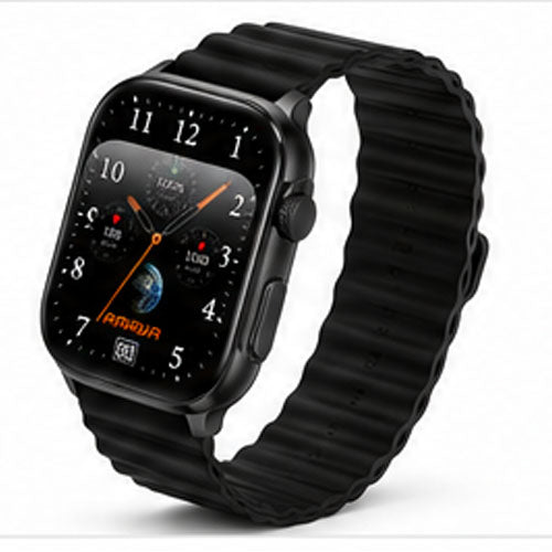 AMAYA Watch Lite ASW-07 Smartwatch mit 2,01” Super AMOLED Display | Bluetooth-Anrufe | IP68 Wasserdicht | 100 Sportmodi | Herzfrequenz & SpO₂ | Dual Strap