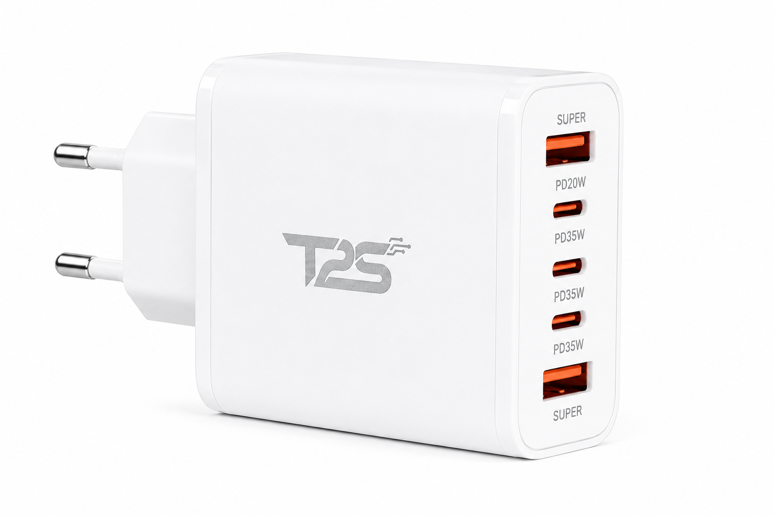 T2S 140W Schnellladegerät USB / USB-C - 5 Port Fast Charger