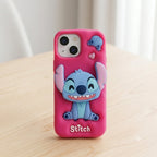 3D Stitch Silikon Handyhülle für Iphone 13 / 14 / 15, PINK