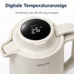 PHILIPS AWP2620 – Thermoskanne mit LED-Temperaturanzeige, 1,5 Liter
